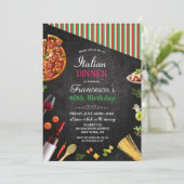 JEDE VERANSTALTUNG - Italienisches Abendessen Einl Einladung (Stehend Vorderseite)