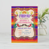 JEDE VERANSTALTUNG - Mexikanische Fiesta-Party Ein Einladung (Stehend Vorderseite)