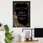 JEDE VERANSTALTUNG - Roaring 20s Willkommensschild Poster (Heimbüro)