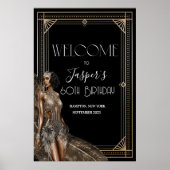 JEDE VERANSTALTUNG - Roaring 20s Willkommensschild Poster (Vorne)