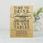 JEDE VERANSTALTUNG - Zeit, Champagner zu trinken Einladung (Stehend Vorderseite)