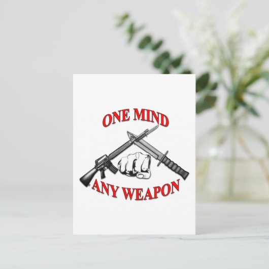 Jede Waffe MCMAP Postkarte (Stehend Vorderseite)