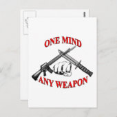 Jede Waffe MCMAP Postkarte (Vorne/Hinten)