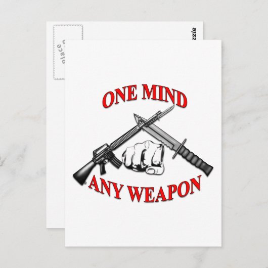 Jede Waffe MCMAP Postkarte (Vorne/Hinten)