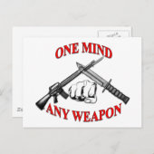 Jede Waffe MCMAP Postkarte (Vorne/Hinten)