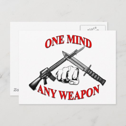 Jede Waffe MCMAP Postkarte (Vorne/Hinten)