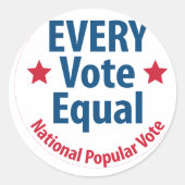 Jede Wahlgleichtaste Runder Aufkleber (Vorderseite)