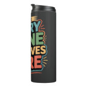 Jede Wirbelsäule verdient ein Sorgfalt-Chiroprakto Thermosbecher (Nach rechts gedreht)