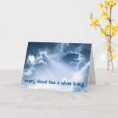 Jede Wolke hat eine silberne Färbung - Karte (Gelbe Blume)