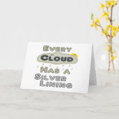 Jede Wolke hat eine silberne Färbung Karte (Gelbe Blume)