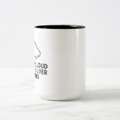 Jede Wolke hat einen Silberstreif Zweifarbige Tasse (Mittel)