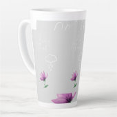 Jede Wolke Hochheben Sprichwort Latte Tasse (Linke Ecke)