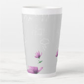 Jede Wolke Hochheben Sprichwort Latte Tasse (Vorderseite)