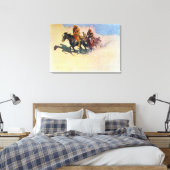 Jedediah-Smith macht sich den Weg durch die Wüste Leinwanddruck (Insitu (Schlafzimmer))