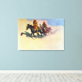 Jedediah-Smith macht sich den Weg durch die Wüste Leinwanddruck (Insitu (Holzboden))