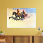 Jedediah-Smith macht sich den Weg durch die Wüste Leinwanddruck (Insitu (Wohnzimmer))