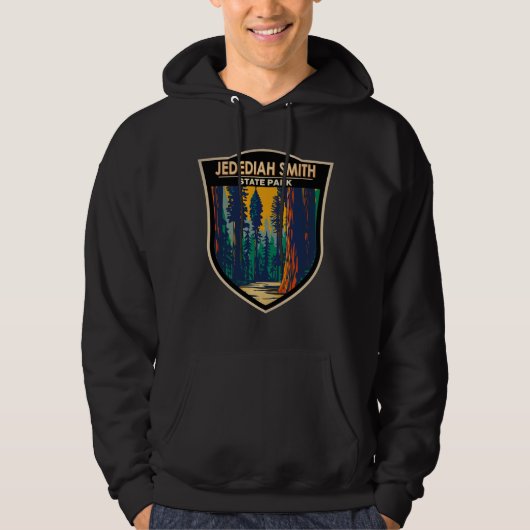 Jedediah Smith Redwoods Staat Park California Hoodie (Vorderseite)