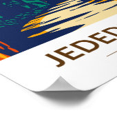 Jedediah Smith Redwoods Staat Park California Poster (Ecke)