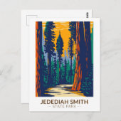 Jedediah Smith Redwoods Staat Park California Postkarte (Vorne/Hinten)