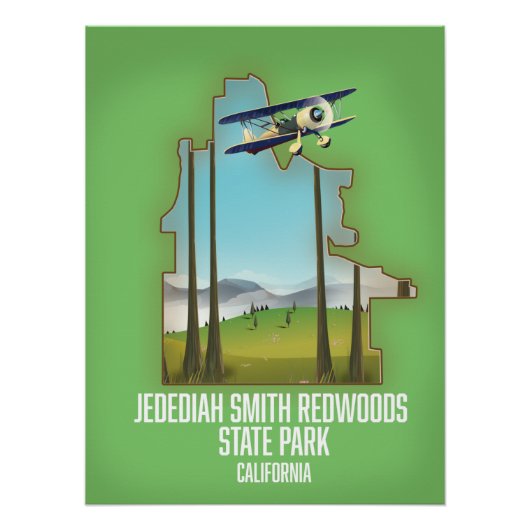Jedediah Smith Redwoods Staat Park Poster (Vorderseite)