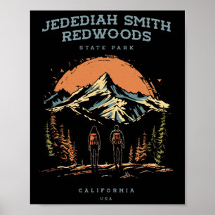 Jedediah Smith Redwoods State Park Rucksacktour Wa Poster