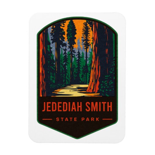Jedediah Smith Staat Park Magnet (Vertikal)