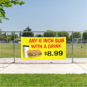 Jedem 6 Zoll großen Untergerät mit einem Getränk z Banner (Insitu)