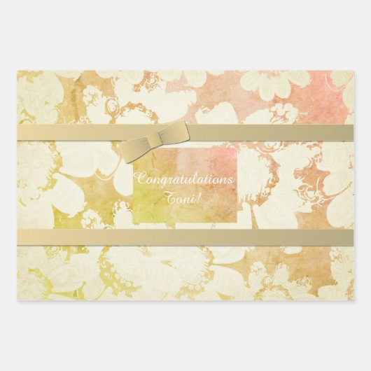 Jedem Anlass für Blumenbearbeitung Geschenkpapier Set (Vorderseite 2)