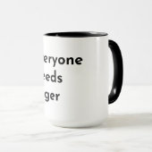 Jedem braucht Roger Support Tasse (VorderseiteRechts)