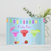 JEDEN ANLASS BEACH COCKTAIL PARTY EINLADUNG (Stehend Vorderseite)