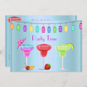 JEDEN ANLASS BEACH COCKTAIL PARTY EINLADUNG (Vorne/Hinten)