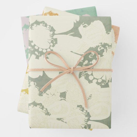 Jeden Anlaß-Blätter für die Blumenbearbeitung Geschenkpapier Set (Beispiel)