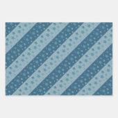 Jeden Anlaß Blue Star Print Geschenkwrap Geschenkpapier Set (Vorderseite 3)