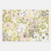 Jeden Anlaß Blush & Butter Blumenummantelungen Geschenkpapier Set (Vorderseite 3)