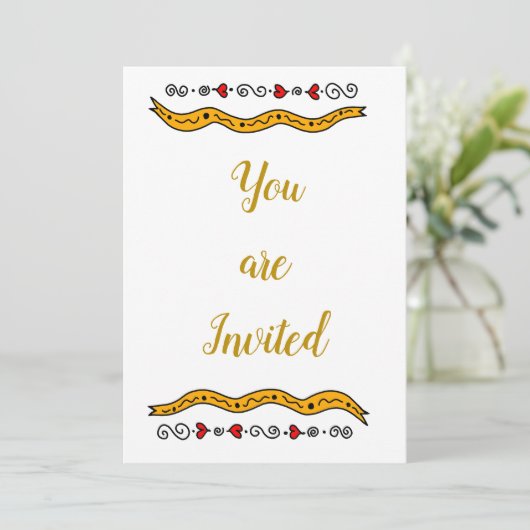 Jeden Anlaß der Einladung (Stehend Vorderseite)