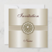 Jeden Anlaß der Einladung Elegant Pearl Gem 2 (Vorderseite)