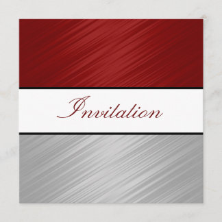 Jeden Anlass Dunkelrotes Seilband Party Einladung