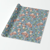 Jeden Anlaß Dusty Blue Eucalyptus Forest Mushroom Geschenkpapier (Ungerollt)