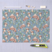 Jeden Anlaß Dusty Blue Eucalyptus Forest Mushroom Seidenpapier (Handwerk)