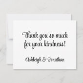 Jeden Anlaß FOTO Vielen Dank Einladung (Rückseite)