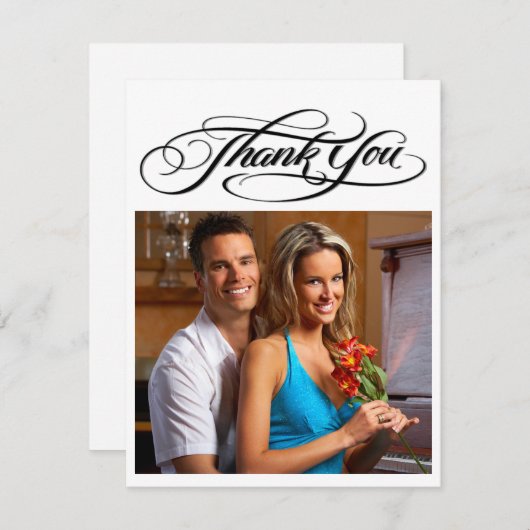 Jeden Anlaß FOTO Vielen Dank Einladung (Vorne/Hinten)