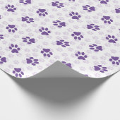 Jeden Anlaß für lila Druckfarben Geschenkpapier (Ecke)