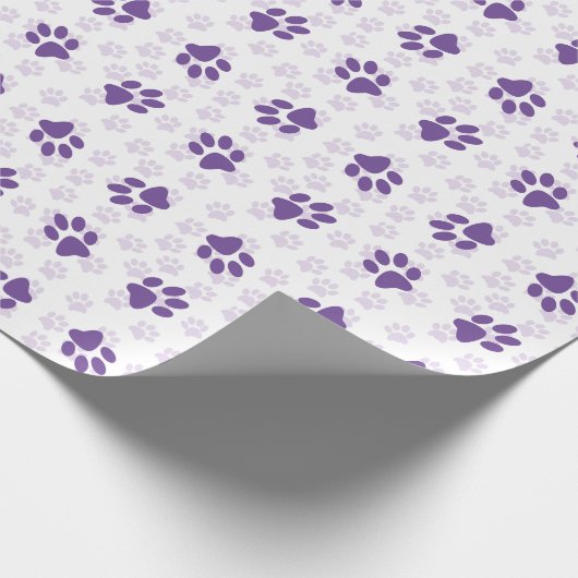 Jeden Anlaß für lila Druckfarben Geschenkpapier (Ecke)