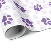 Jeden Anlaß für lila Druckfarben Geschenkpapier (Rolleneckpunkt)