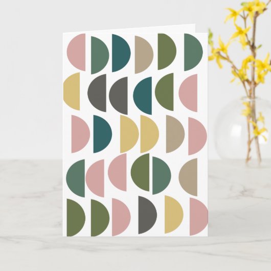 Jeden Anlaß für moderne geometrische Formen Karte (Gelbe Blume)