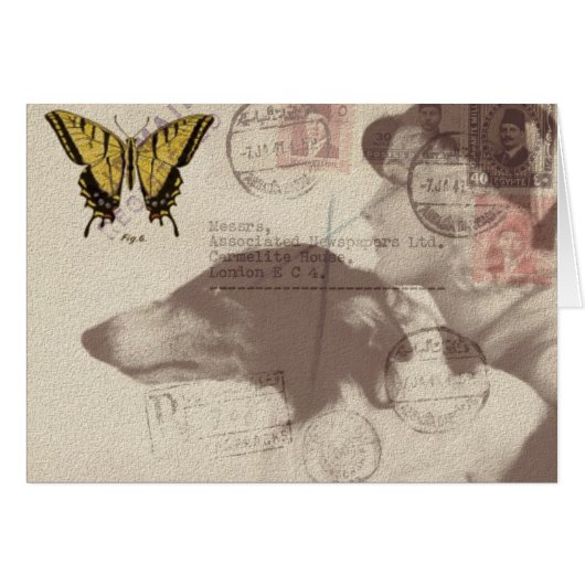 Jeden Anlaß für Vintage Mail-Collage (Vorderseite (Horizontal))