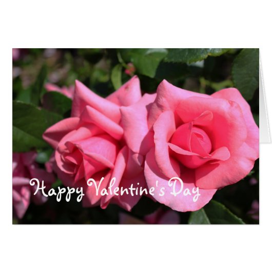 Jeden Anlaß Hot Rosa Rose, fügen Sie Ihr Foto, Tex (Vorderseite (Horizontal))