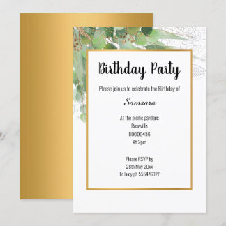 JEDEN ANLASS-INVITATION FÜR NATUR & LACE EINLADUNG