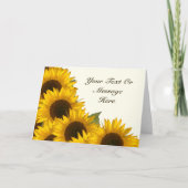 Jeden Anlaß - Kundenspezifische Sonnenblumengarten Karte (Vorderseite)