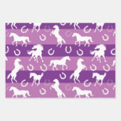 Jeden Anlaß Pferde und Hufeisen Geschenkpapier Set (Vorderseite 3)